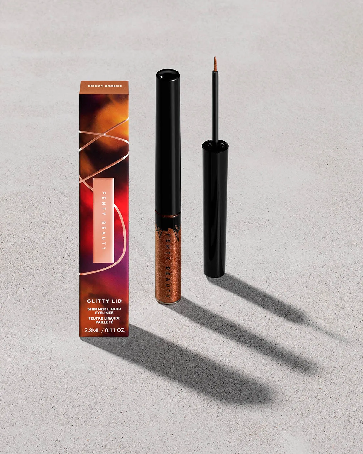 Glitty Lid Shimmer Liquid Eyeliner  Bronze All Ova Collection: Boozy Bronze