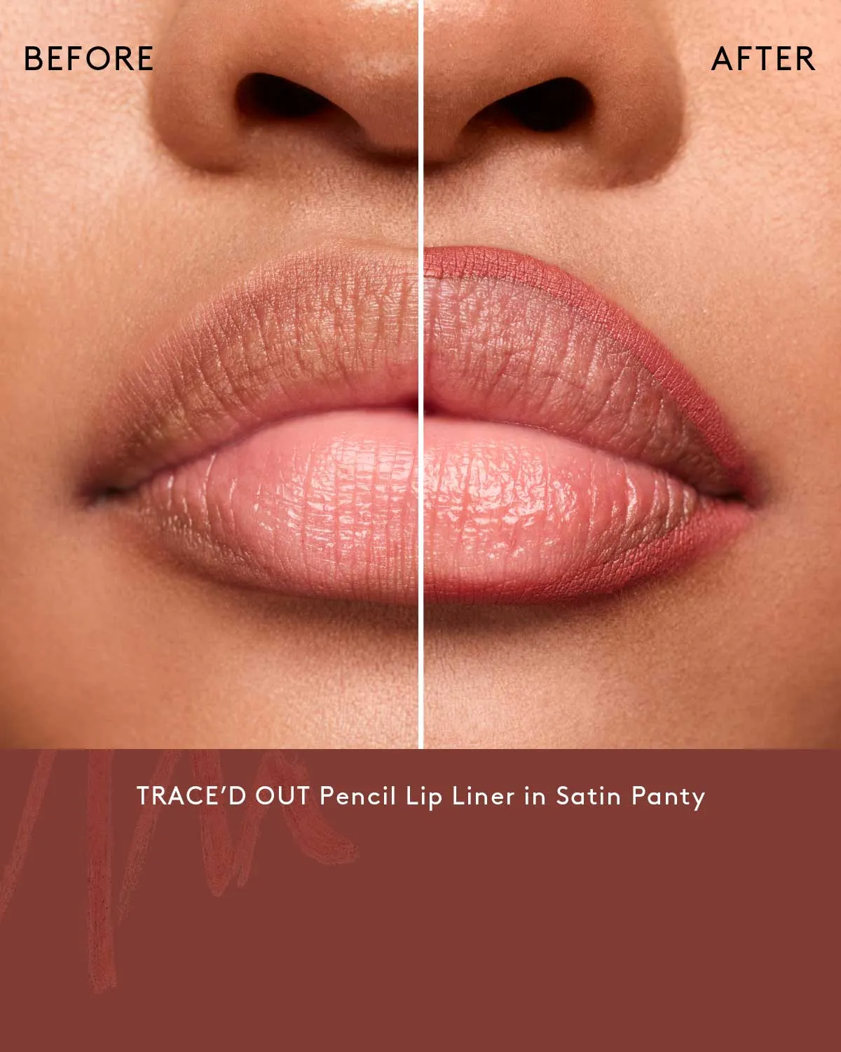 Trace'd Out Longwear Waterproof Pencil Lip Liner  Satin Panty