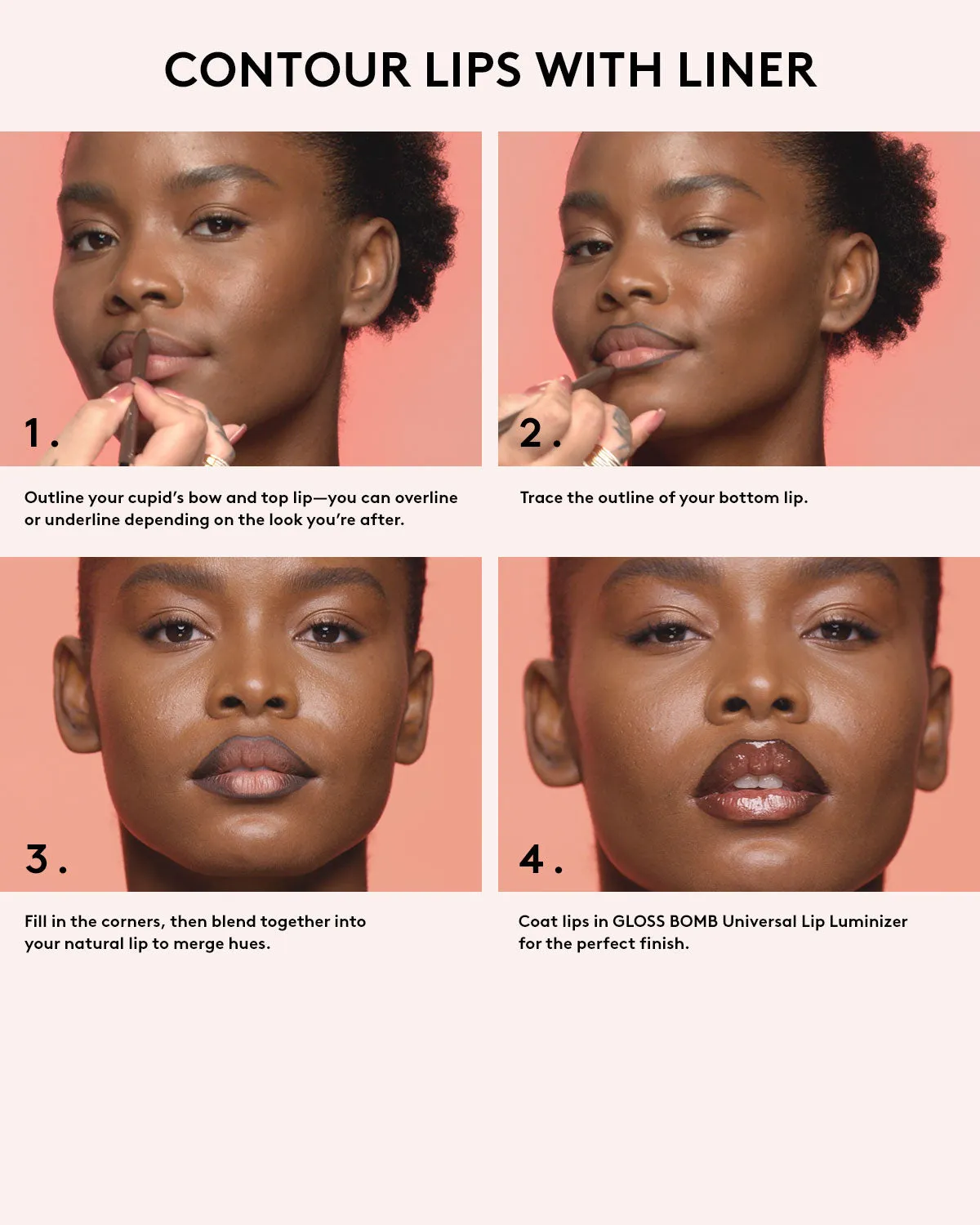 Trace'd Out Longwear Waterproof Pencil Lip Liner  Thugz Blush Too